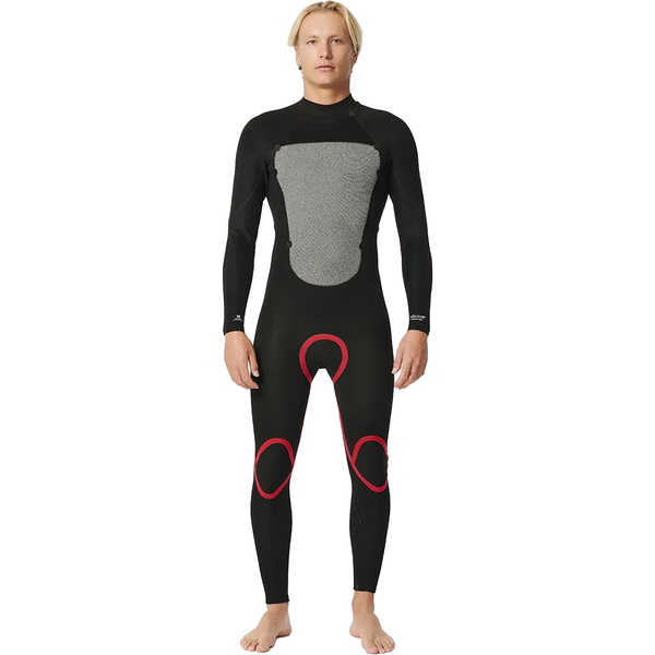2026 Rip Curl Mens Omega 3/2mm Back Zip Wetsuit 15IMFS - Black